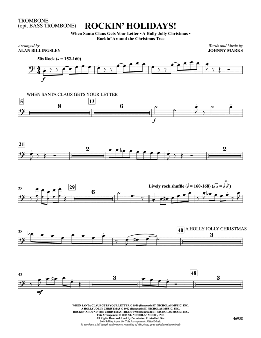 Rockin' Holidays!: 1st Trombone