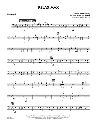Relax Max (arr. Rick Stitzel) - Trombone 3