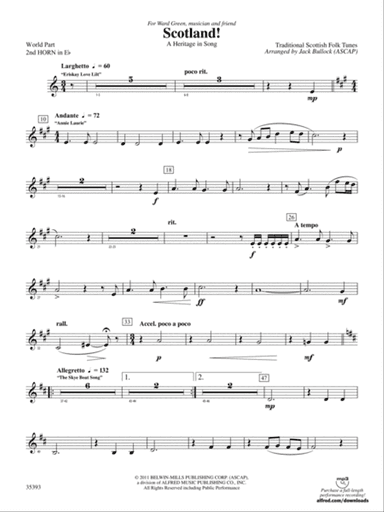 Scotland!: (wp) 2nd Horn in E-flat