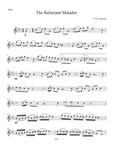 The Reluctant Matador (Flute solo)