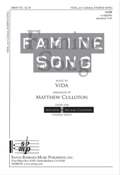 Famine Song - SATB Octavo