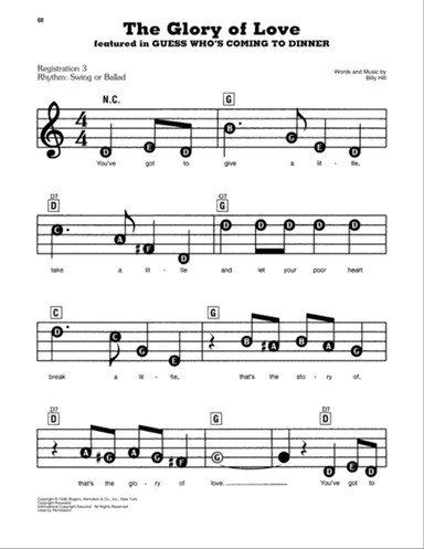 The Glory Of Love
