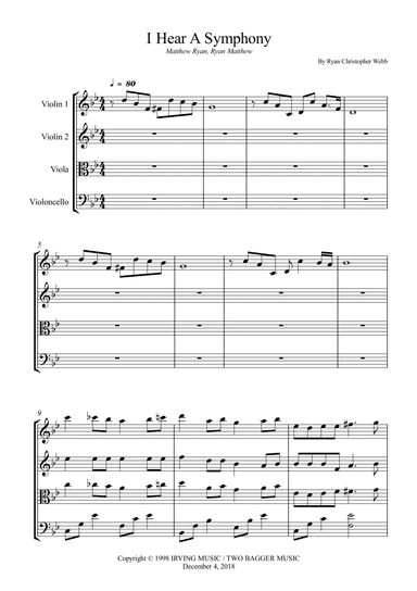 I Hear A Symphony