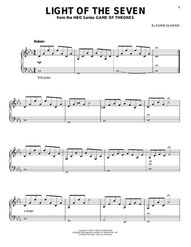 Light Of The Seven (from Game of Thrones)