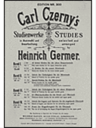 Czerny Studies Book 1 (h. Germer) Pf