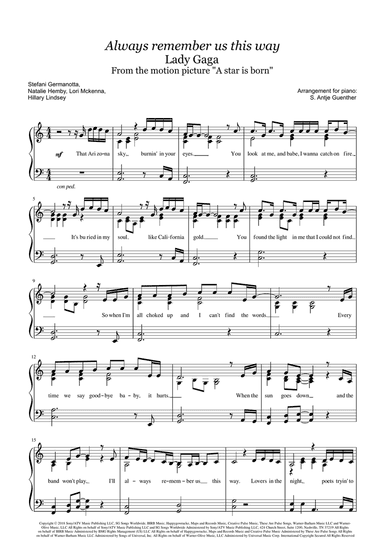 Always Remember Us This Way