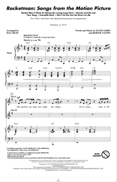 Rocketman: Songs from the Motion Picture (arr. Mac Huff)