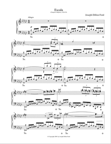 Escala for piano solo