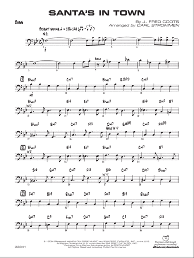 Santa's in Town: String Bass