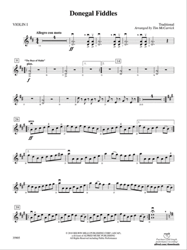 Donegal Fiddles: 1st Violin