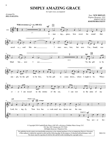 Simply Amazing Grace - Singer's Edition