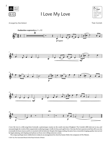 I Love My Love (Grade 2 List B10 from the ABRSM Clarinet syllabus from 2022)
