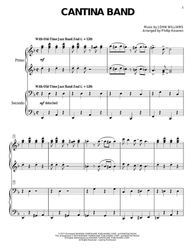 Cantina Band (from Star Wars: A New Hope) (arr. Phillip Keveren)