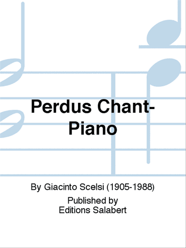 Perdus Chant-Piano