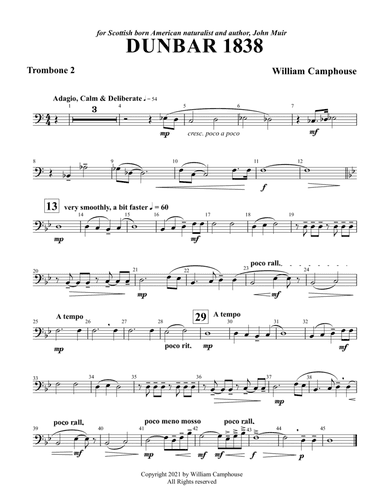 Dunbar 1838: 2nd Trombone