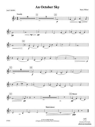 An October Sky: 2nd F Horn