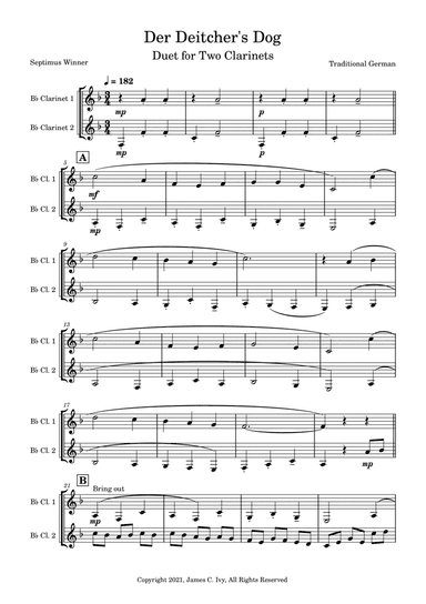 Der Deitcher's Dog Theme & Variations