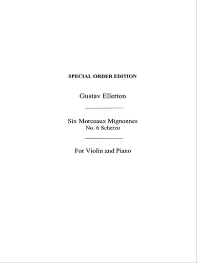 Scherzo For Violin And Piano Op.21 No.6