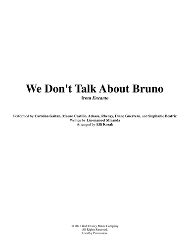 We Don't Talk About Bruno
