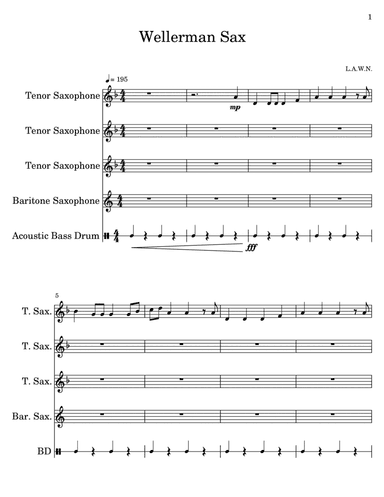 Wellerman Saxophone Quartet