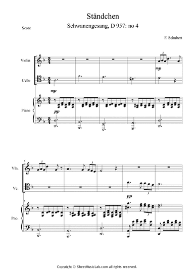Standchen (Schwanengesang, D 957: No. 4)