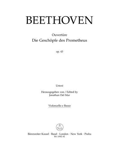 Overture "Die Geschöpfe des Prometheus" for Orchestra, op. 43