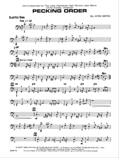 Pecking Order: String Bass