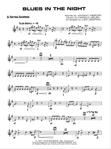 Blues in the Night: E-flat Baritone Saxophone