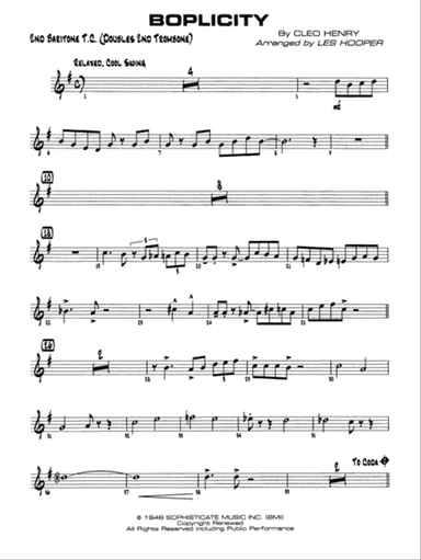 Boplicity: 2nd Baritone T.C.