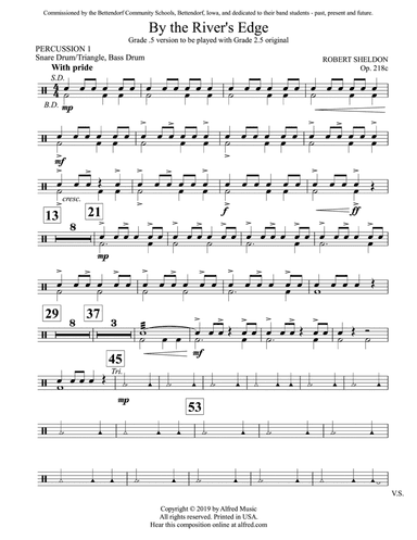 By the River's Edge: 1st Percussion