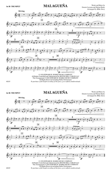 Malagueña: 1st B-flat Trumpet