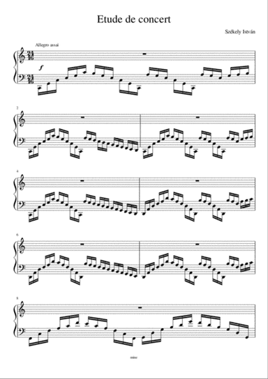 Etude de concert