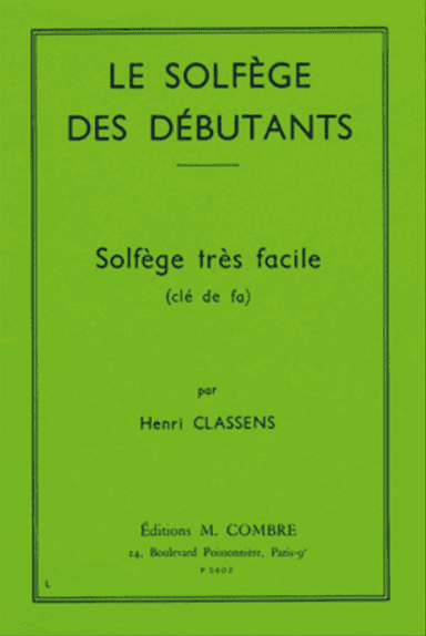 Solfege des debutants - cle de fa