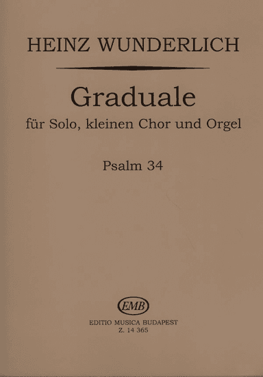 Graduale für Solo, kleinen Chor und Orgel - Psalm