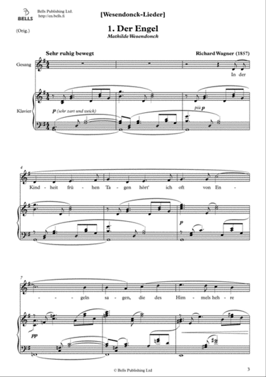 Der Engel (Original key. G Major)