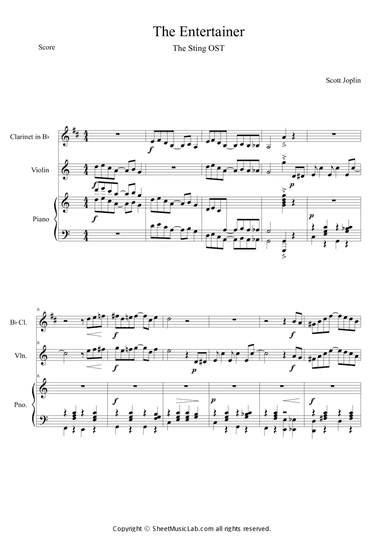 The Entertainer (The Sting OST) Short Version