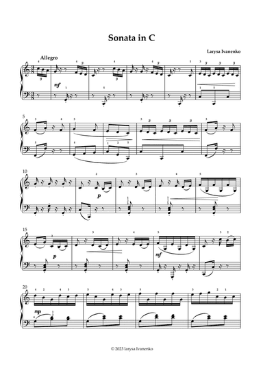 Sonata in C dur