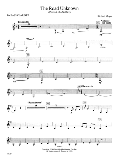 The Road Unknown: B-flat Bass Clarinet