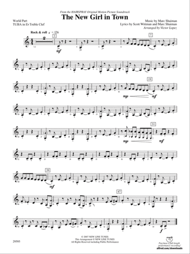 The New Girl in Town: (wp) E-flat Tuba T.C.