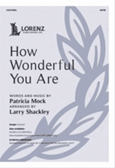 How Wonderful You Are