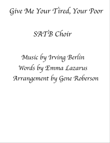 Give Me Your Tired, Your Poor