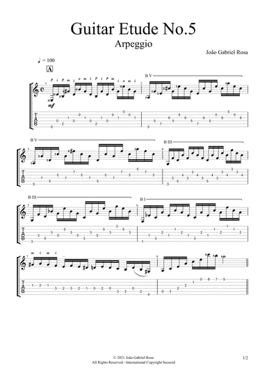 Guitar Etude No.5