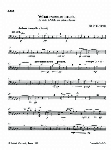 What sweeter music