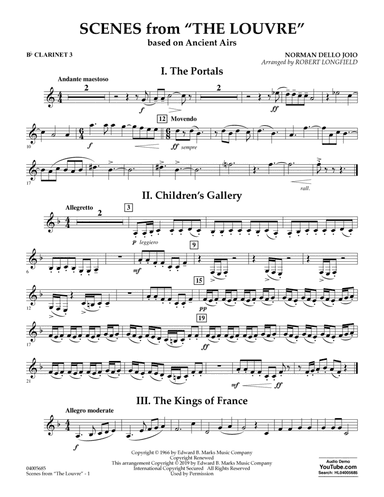 Scenes from the Louvre (arr. Robert Longfield) - Bb Clarinet 3