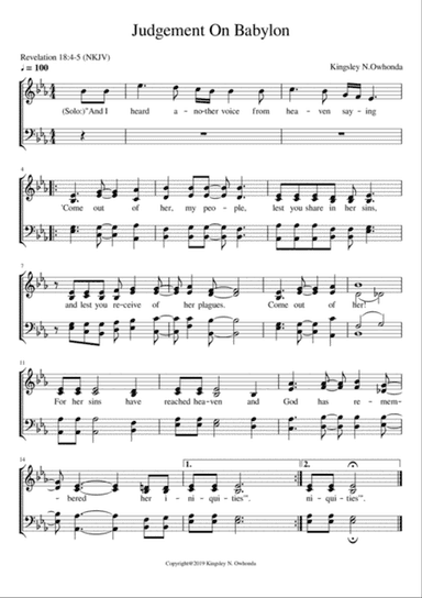 "Judgement on Babylon"