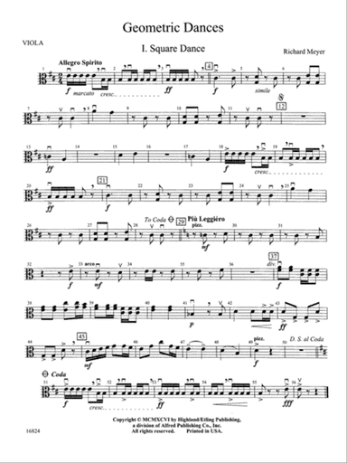 Geometric Dances: Viola