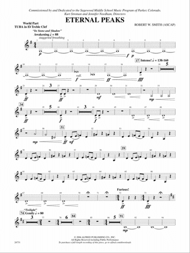Eternal Peaks: (wp) E-flat Tuba T.C.