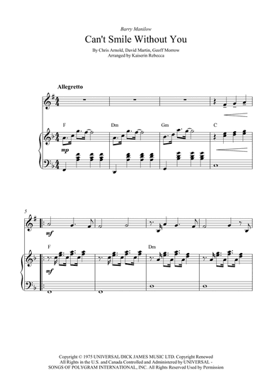 Can't Smile Without You