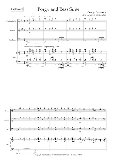 Porgy And Bess Symphonic Suite