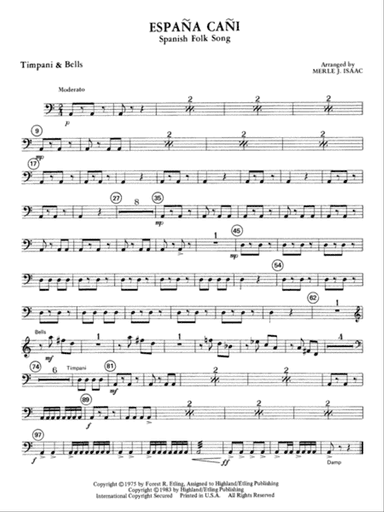 España Cañi: Timpani